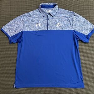 Under Armour Tampa Bay Lightning HeatGear Polo Shirt Blue Men’s Large